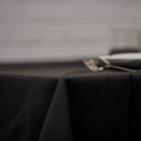 Black Rectangular Harmony Table Linen
