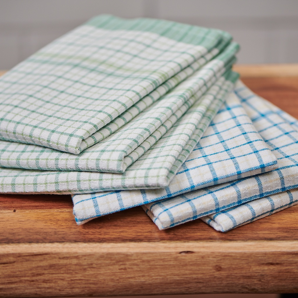 Retreat Dish Towels Checkered Tea Towels